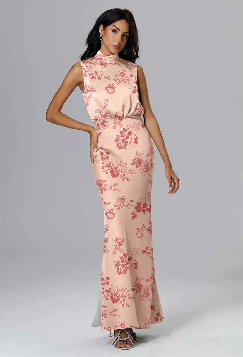 AW Maryjo Pink Cherry Blossom  Fall Wedding Guest Dresses